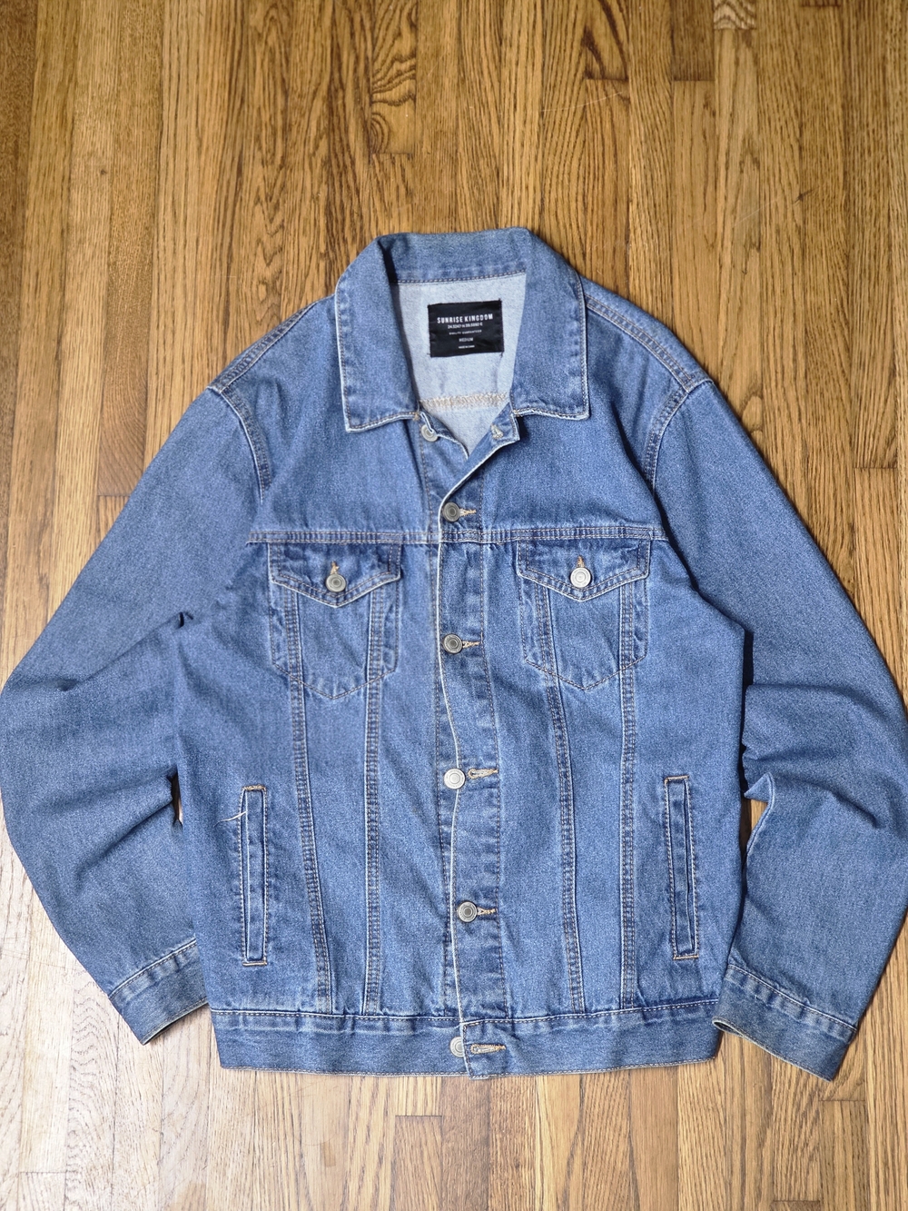Classic Light Blue Denim Jacket - Unbranded